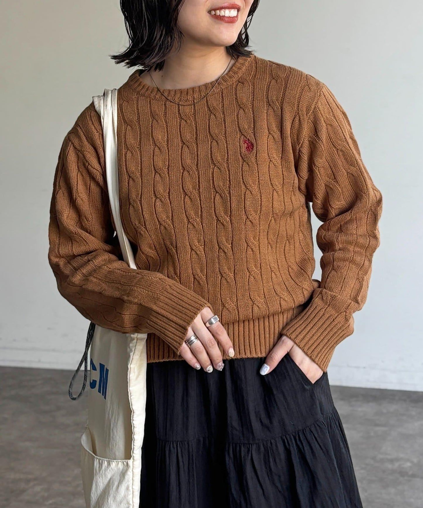 【U.S. POLO ASSN.】麻花針織衫