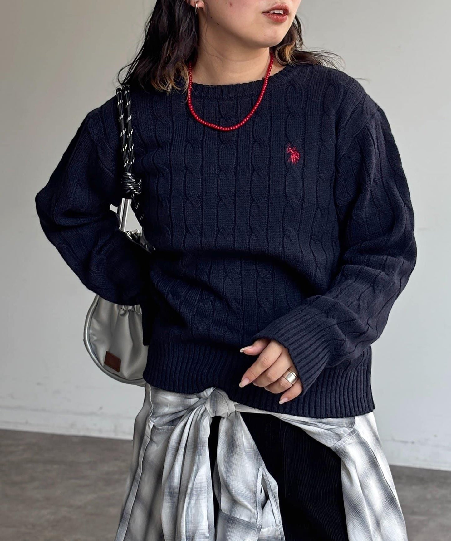【U.S. POLO ASSN.】麻花針織衫