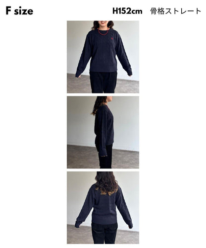 【U.S. POLO ASSN.】麻花針織衫