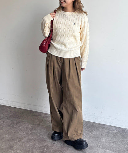 【U.S. POLO ASSN.】麻花針織衫