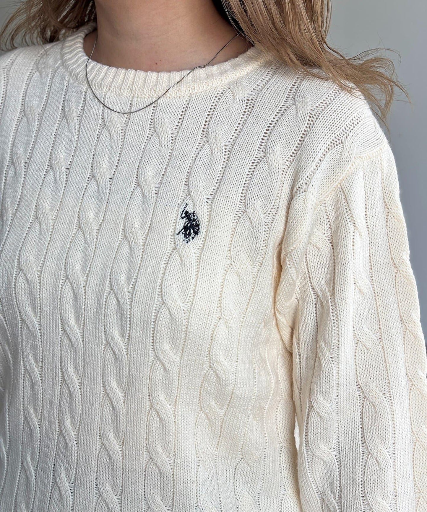 【U.S. POLO ASSN.】麻花針織衫