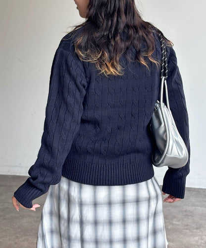 【U.S. POLO ASSN.】麻花針織衫