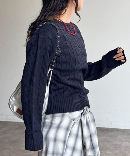 【U.S. POLO ASSN.】麻花針織衫