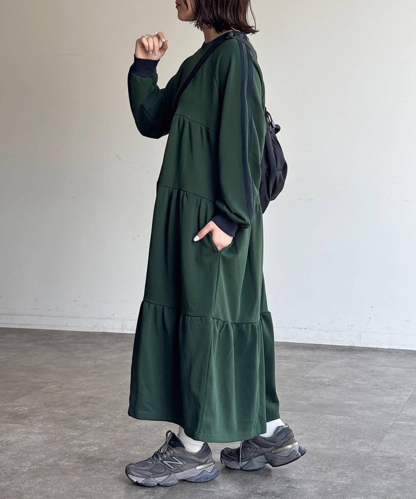 【U.S. POLO ASSN.】內毛層次連衣裙
