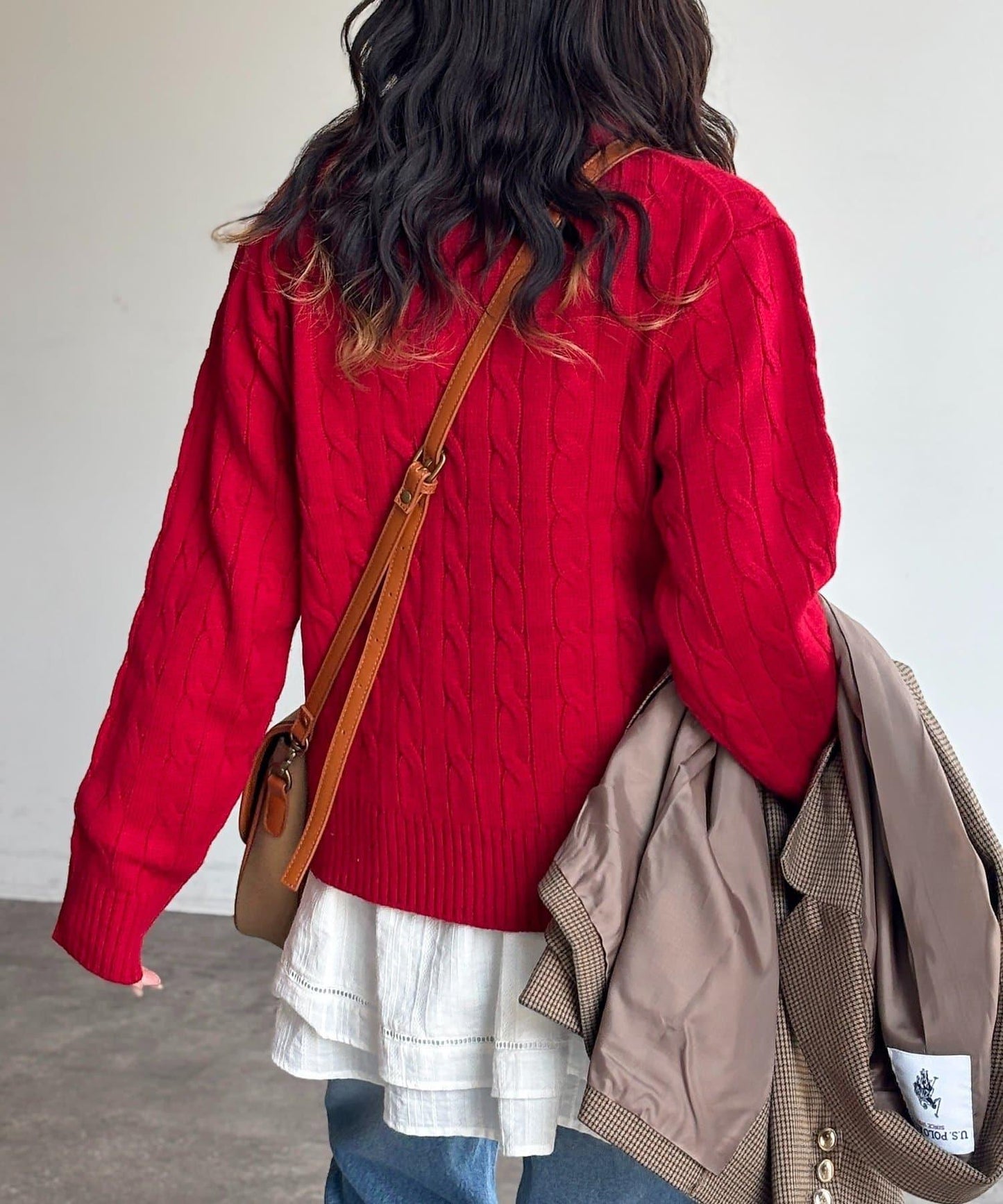 【U.S. POLO ASSN.】麻花針織衫