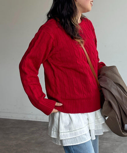 【U.S. POLO ASSN.】麻花針織衫