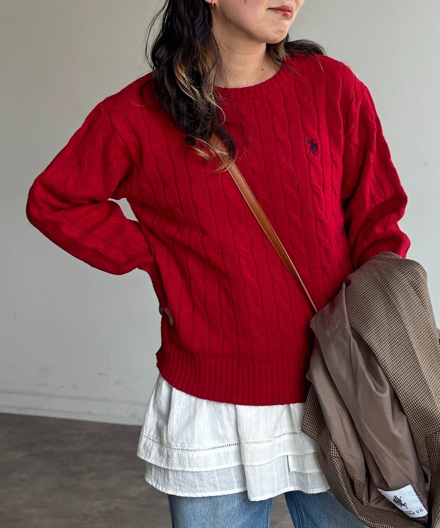 【U.S. POLO ASSN.】麻花針織衫