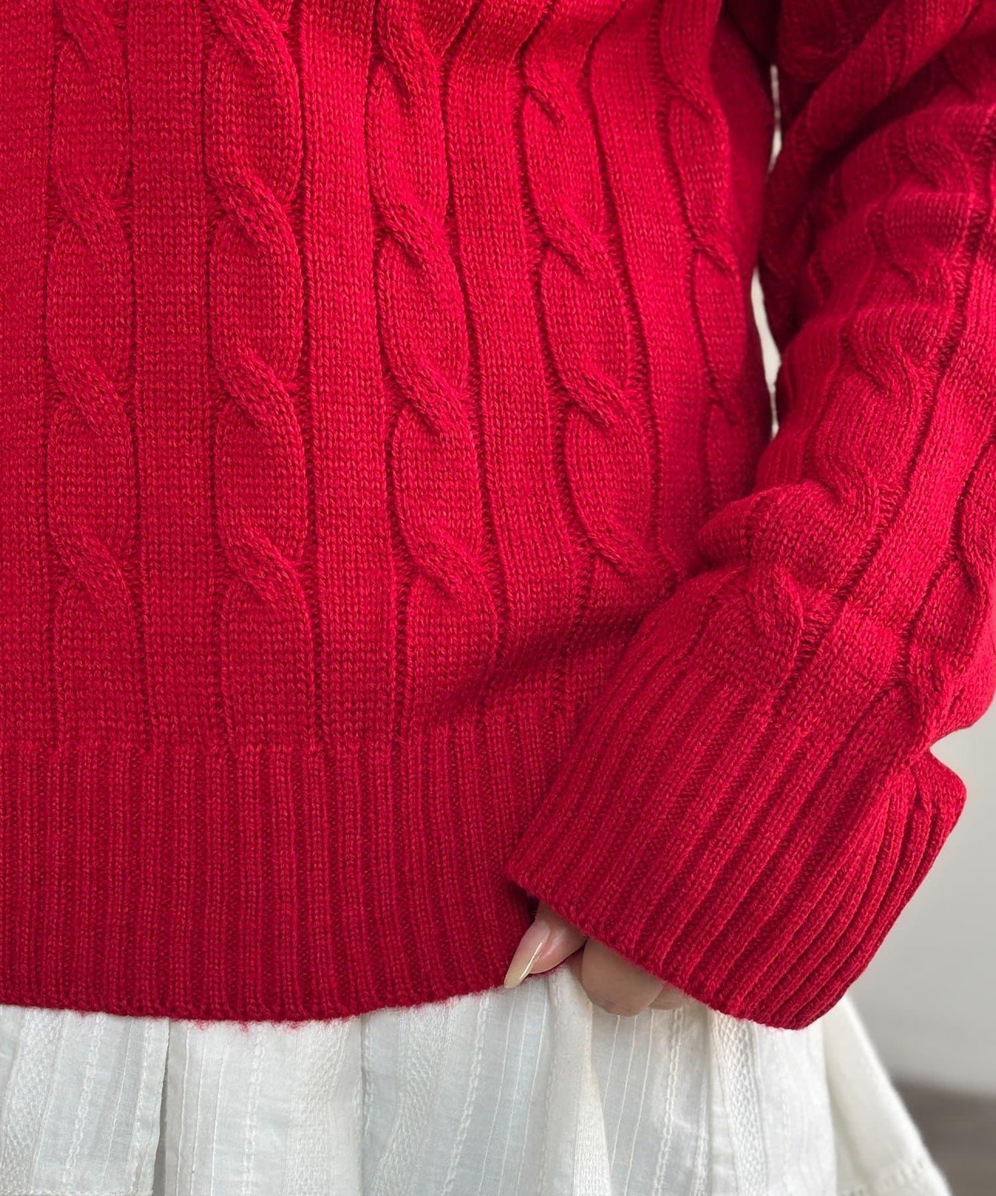 【U.S. POLO ASSN.】麻花針織衫