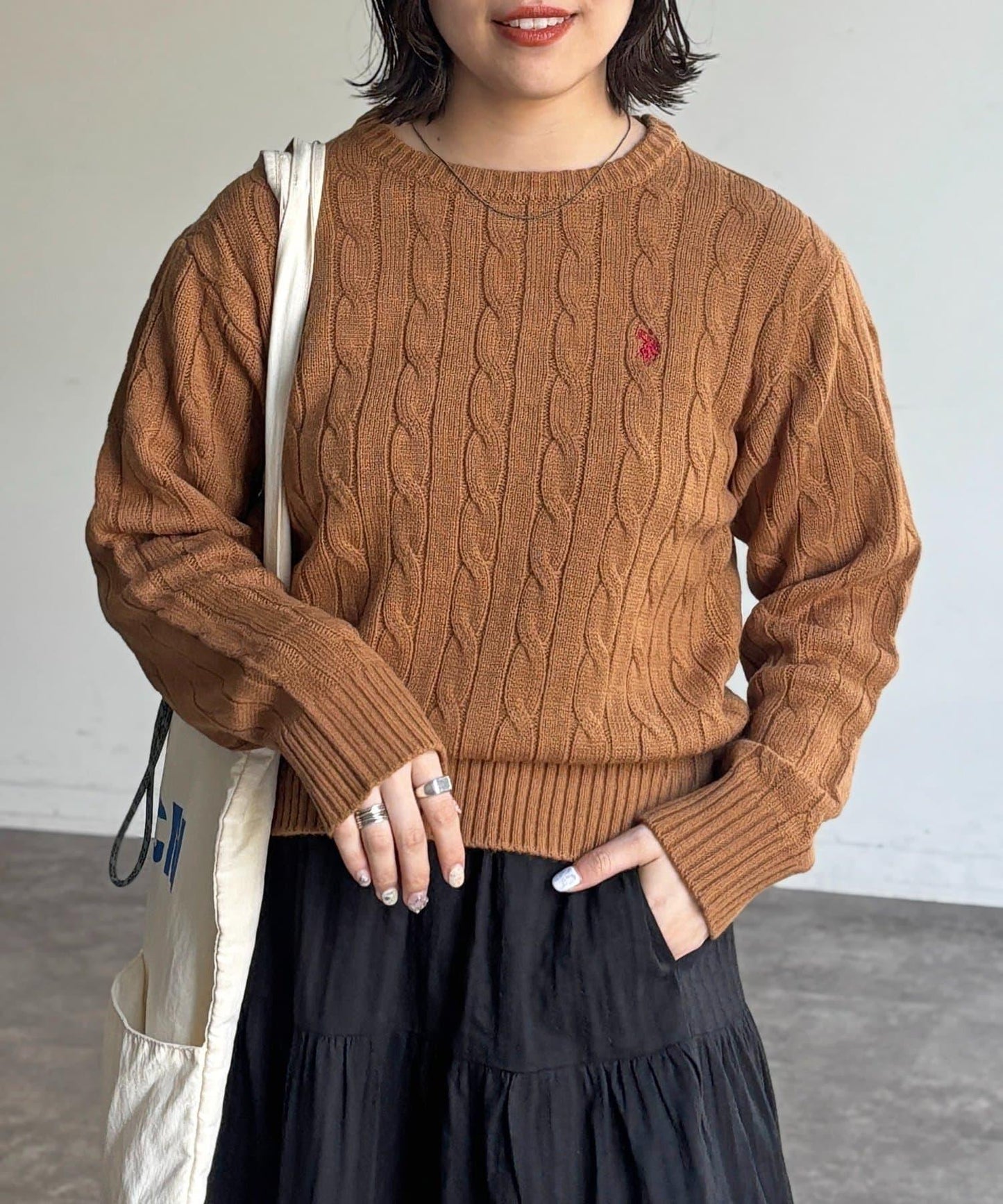 【U.S. POLO ASSN.】麻花針織衫