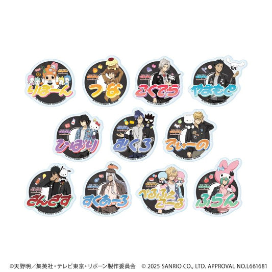 《家庭教師HITMAN REBORN!》×SANRIO CHARACTERS 名字胸牌徽章01/全套（共11種）（聯名插畫）【全套/11個裝】