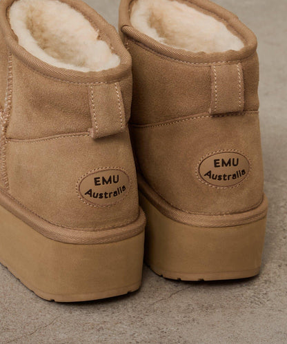 EMU 微羊毛厚底靴