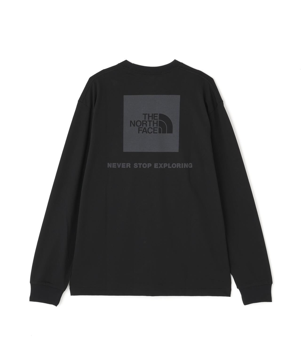 THE NORTH FACE/長袖背部方形標誌T恤