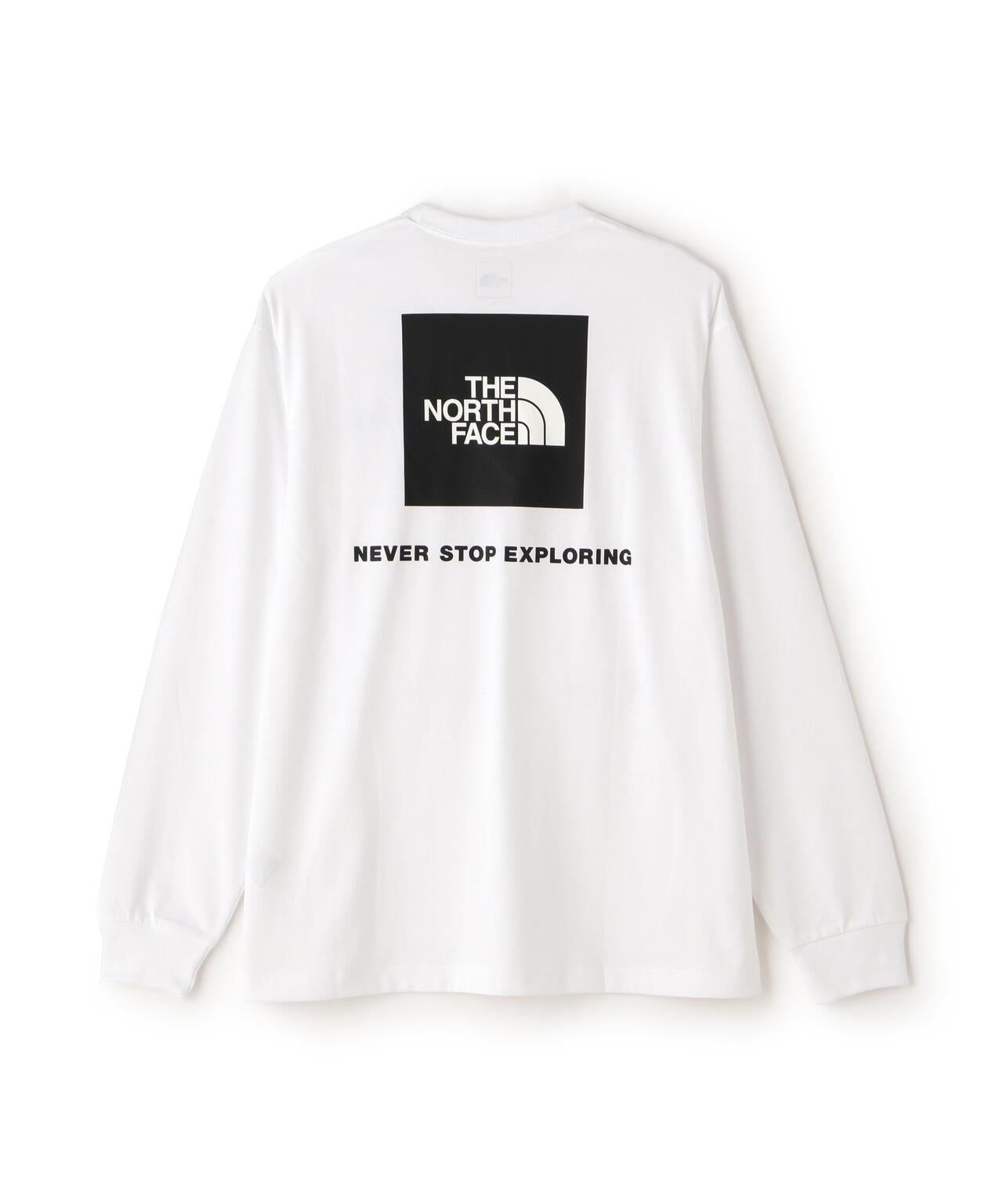 THE NORTH FACE/長袖背部方形標誌T恤