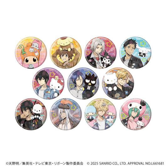 《家庭教師HITMAN REBORN!》×SANRIO CHARACTERS（57mm）鐳射徽章01/全套（共11款）（聯名插畫）【全套/11個裝】