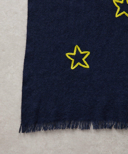 《CITRUS》星星圖案刺繡圍巾