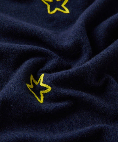 《CITRUS》星星圖案刺繡圍巾