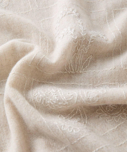 《CITRUS》刺繡流蘇圍巾