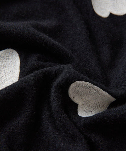 《CITRUS》愛心刺繡圍巾