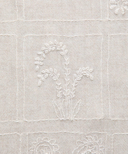 《CITRUS》刺繡流蘇圍巾