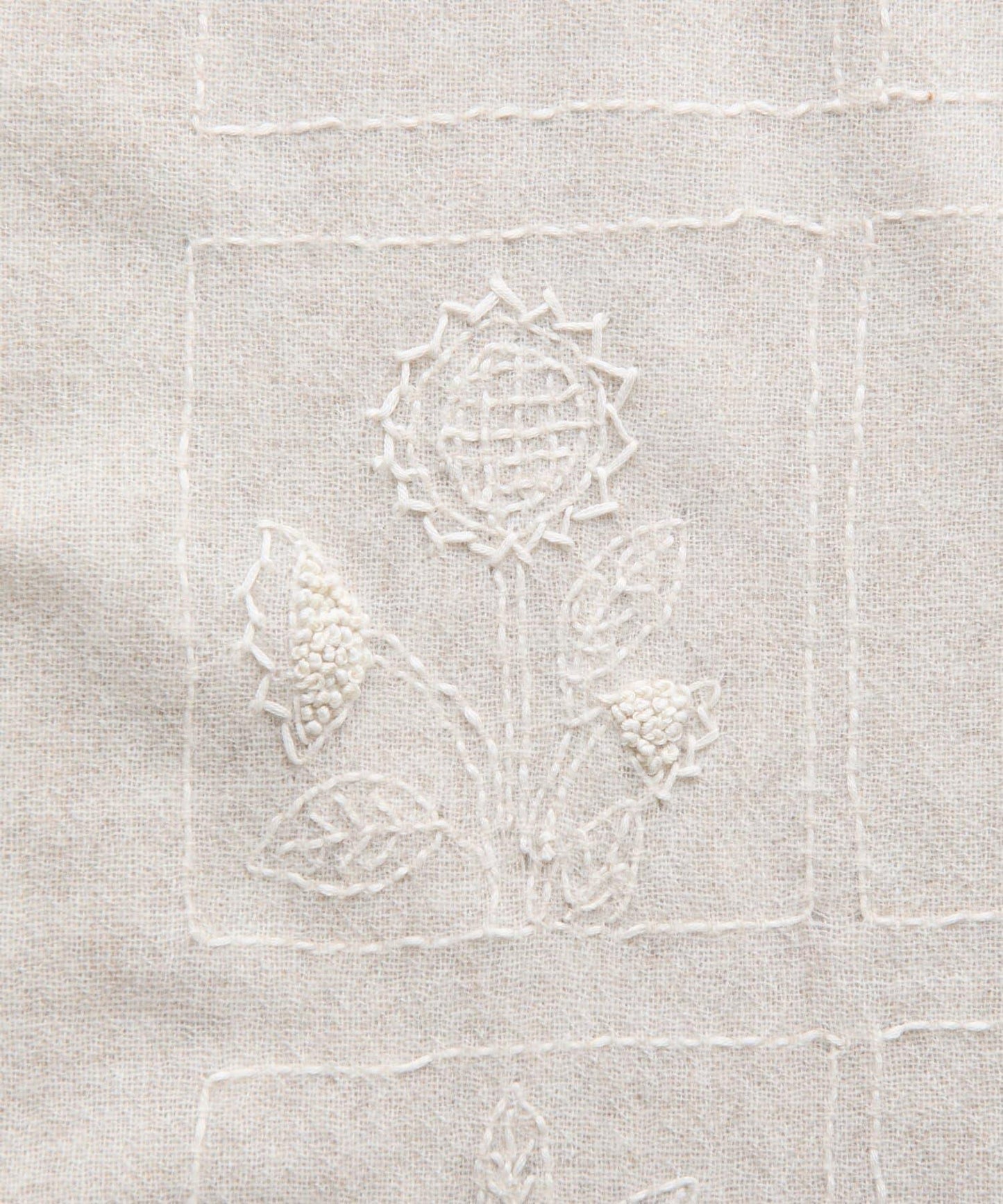 《CITRUS》刺繡流蘇圍巾