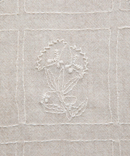 《CITRUS》刺繡流蘇圍巾