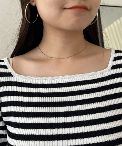 蝴蝶結喇叭袖針織衫