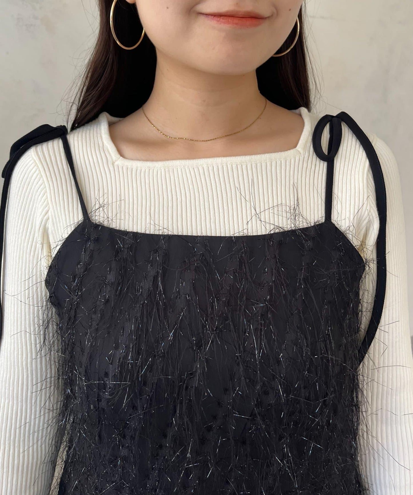 亮片流蘇吊帶連衣裙