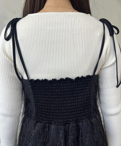 亮片流蘇吊帶連衣裙