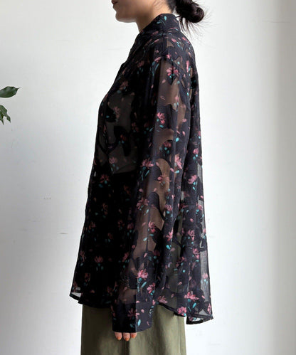 花卉蕾絲襯衫