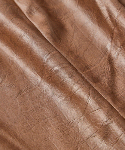 優雅風格亮麵皮革修身半身裙