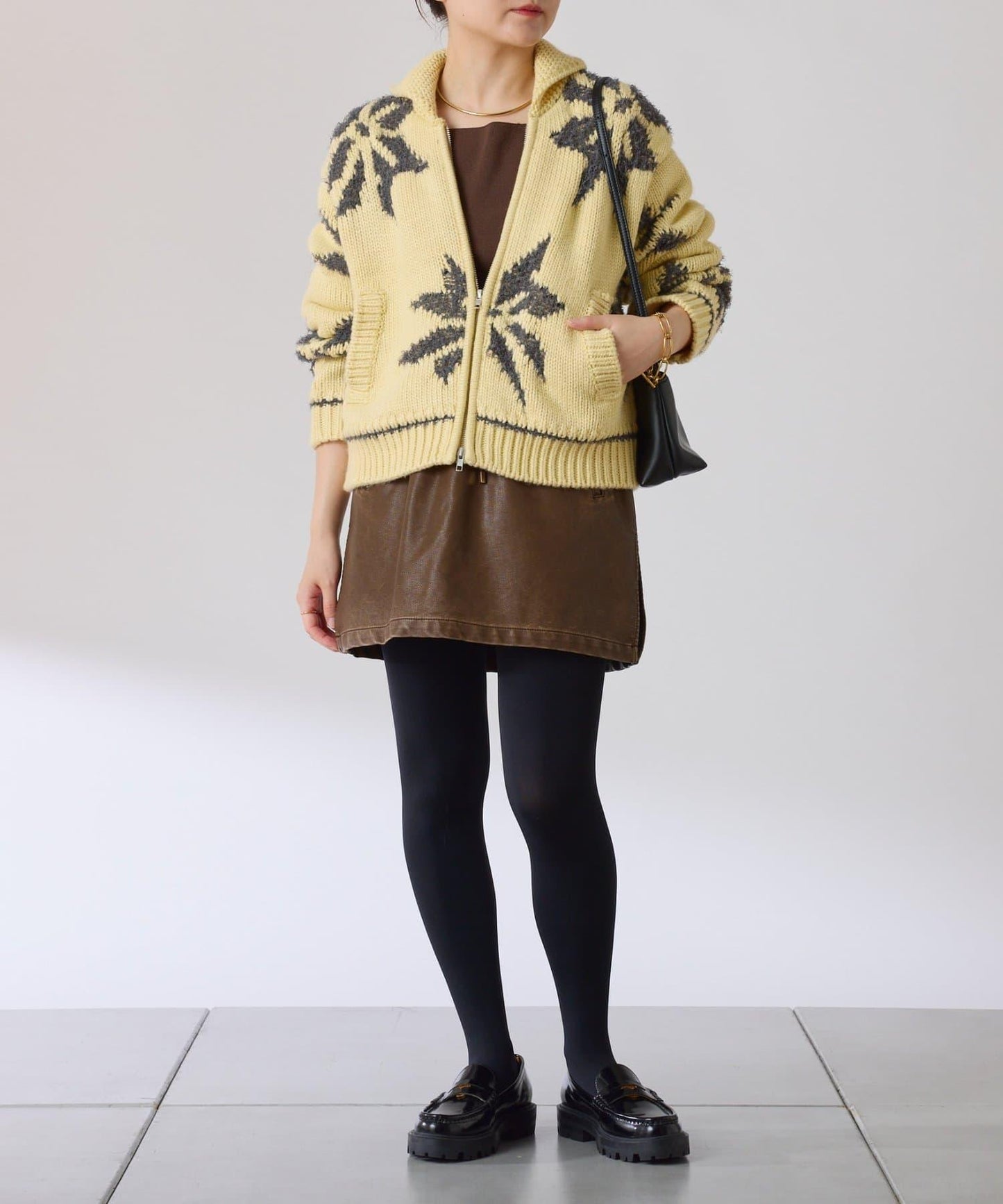 大圖案考究開衫