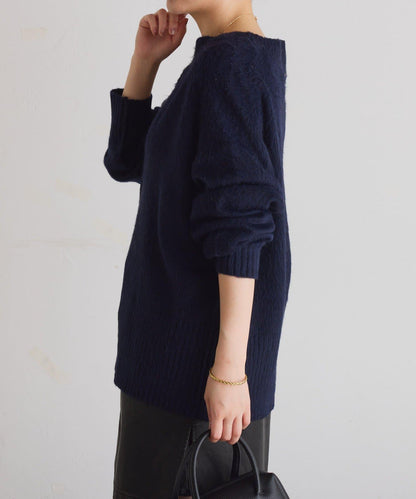 【臀部遮蓋◎】輕盈深V針織衫