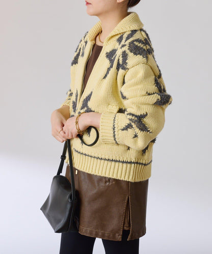 大圖案考究開衫