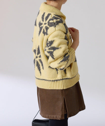 大圖案考究開衫