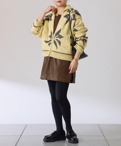 大圖案考究開衫