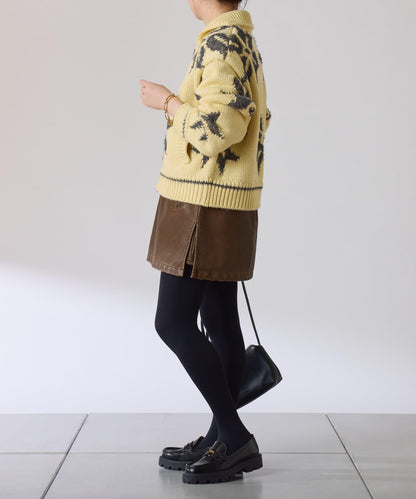 大圖案考究開衫