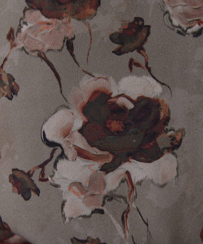 復古花卉圖案襯衫