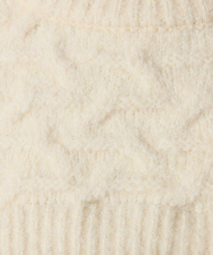 【一件穿出時尚感】拼接編織花紋針織衫