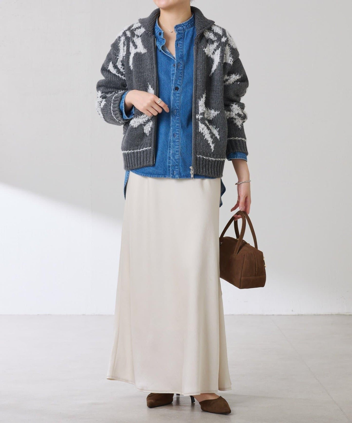 大圖案考究開衫