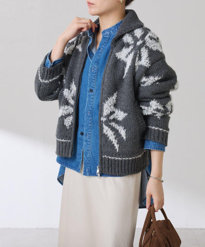 大圖案考究開衫