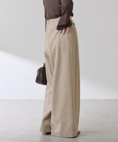 褶皺寬腿褲