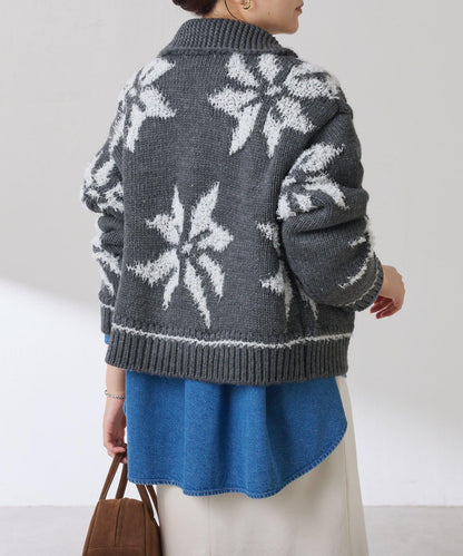 大圖案考究開衫