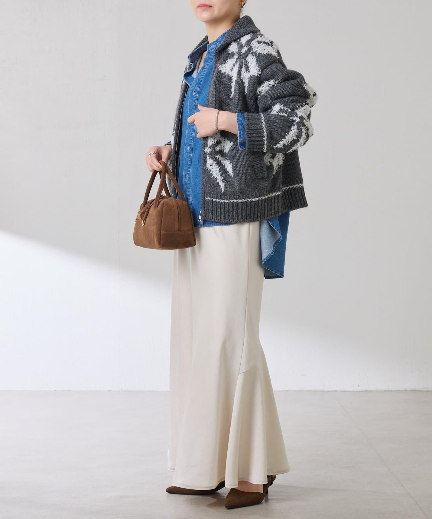 大圖案考究開衫