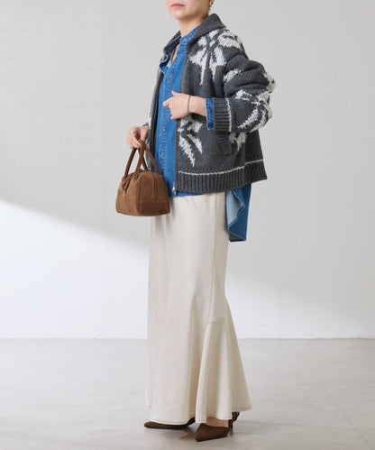 大圖案考究開衫