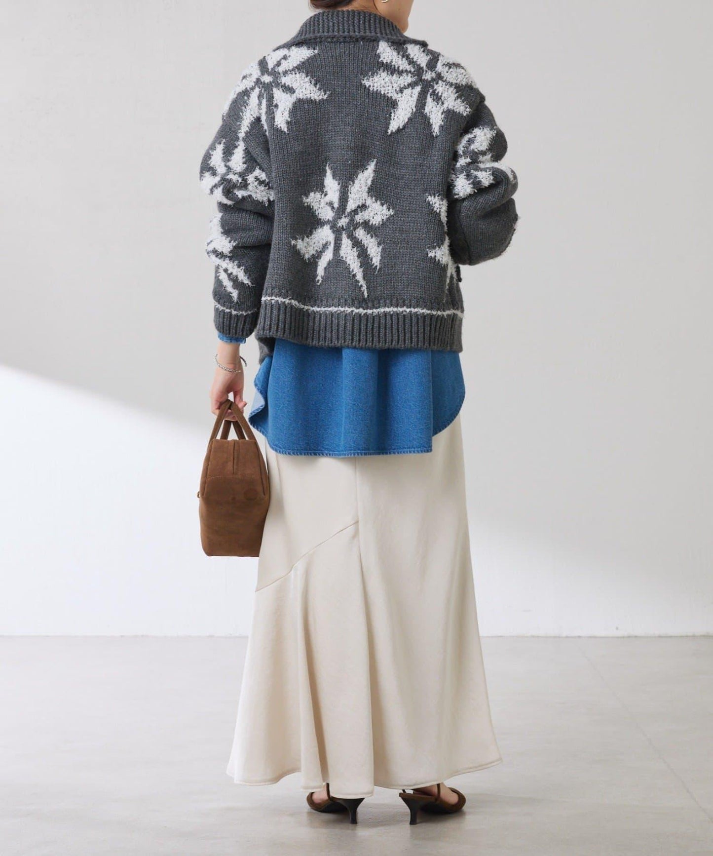 大圖案考究開衫