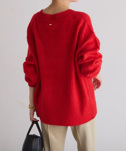 【臀部遮蓋◎】輕盈深V針織衫