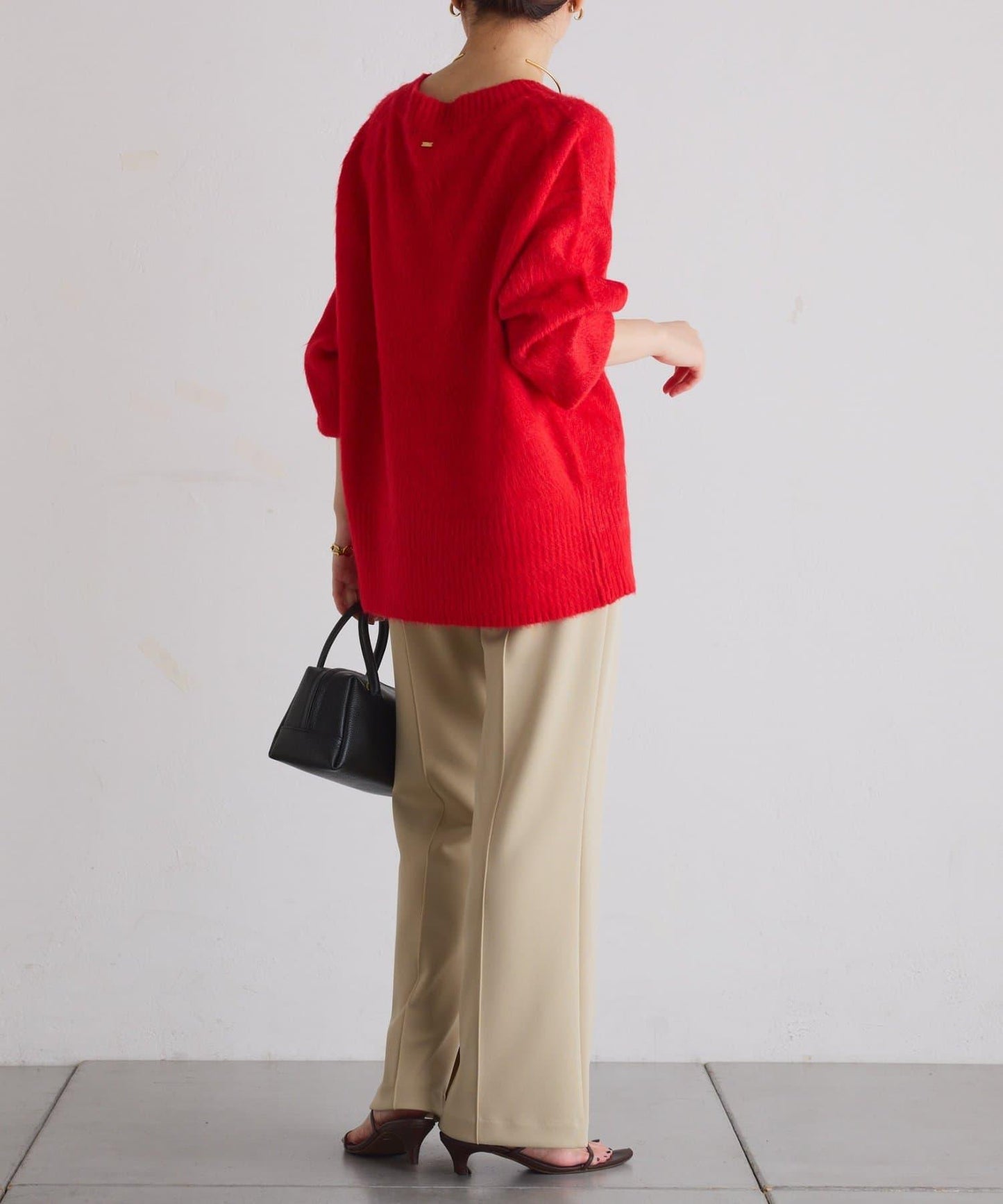 【2尺碼可選/高彈力】壓褶微喇叭褲