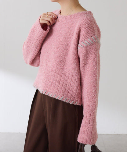 【柔軟觸感】圈圈設計針織衫