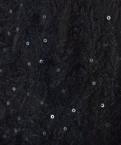 薄紗褶皺連衣裙