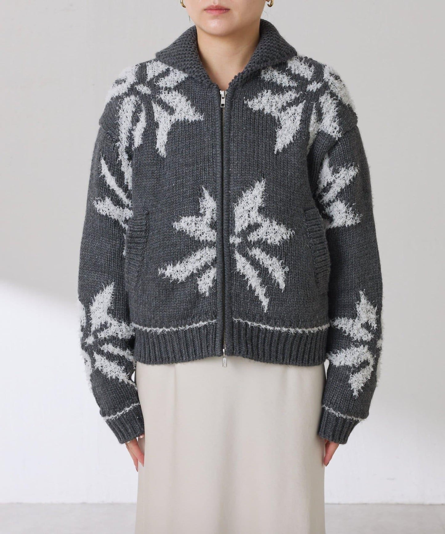 大圖案考究開衫